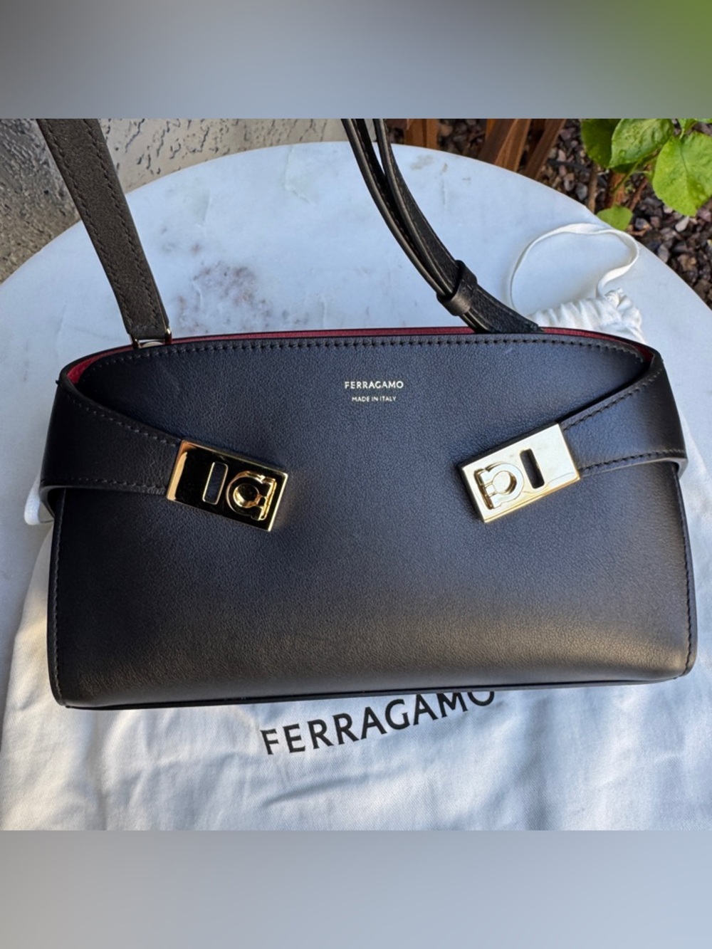 SOLD Salvatore Ferragamo Hug Mini Leather Crossbody - Picture 2 of 16